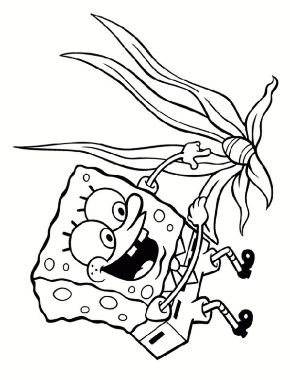 Plansa de colorat cu Spongebob 44 58